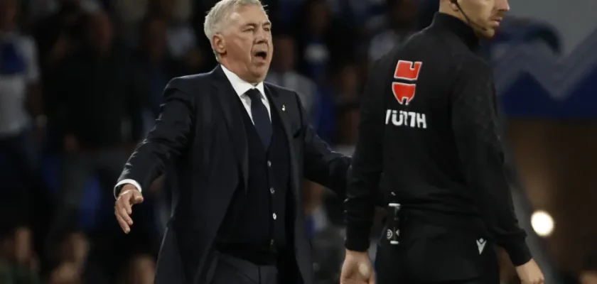 Ancelotti reclama mejorar tras victoria gris del Real Madrid con penaltis de Mbappé y Vinicius