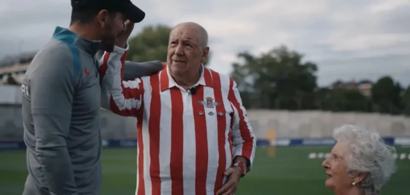 La emotiva historia de amor y fútbol del Atlético de Madrid: el encuentro con los abuelos rojiblancos