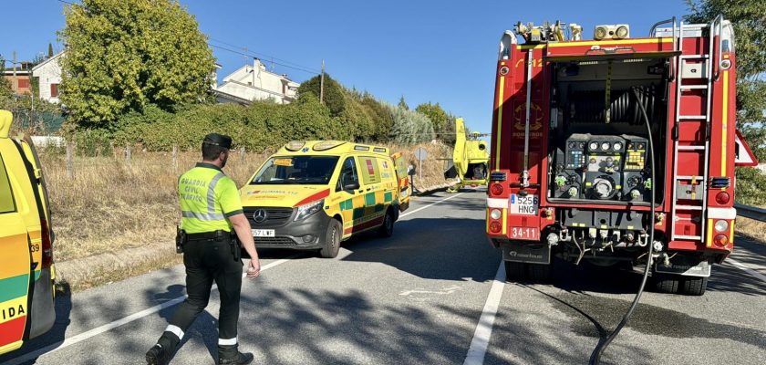 Fatal accidente de tráfico en Villamanta: una mujer fallece y tres hombres heridos