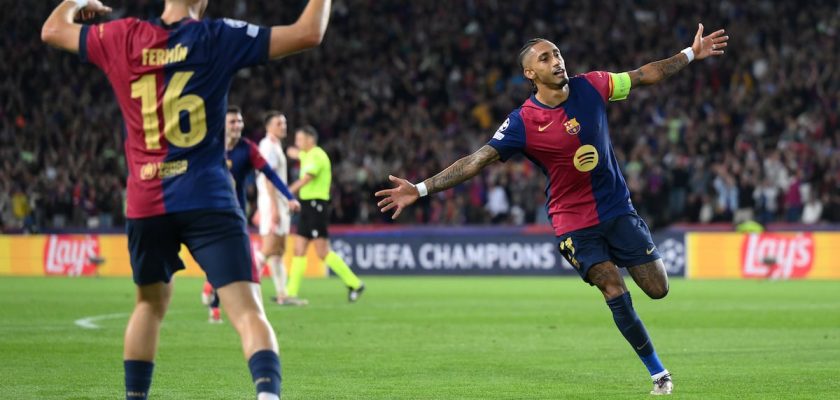 Barcelona despliega su magia: la apoteosis del hat-trick de Raphinha ante el Bayern