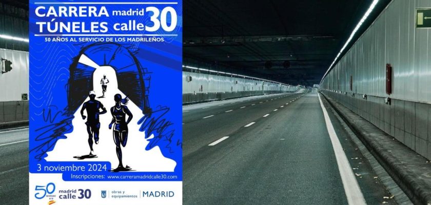 La carrera en túneles de Madrid: una celebración atípica del 50 aniversario de la M-30