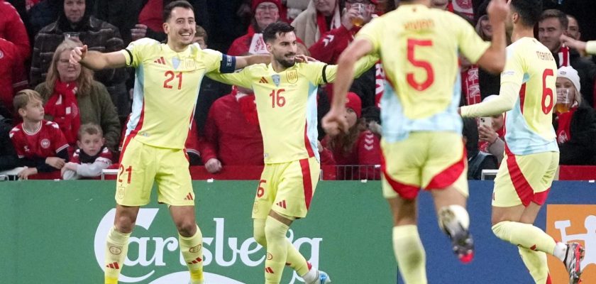 España logra emocionante triunfo en Copenhague y avanza a cuartos de final de la Nations League