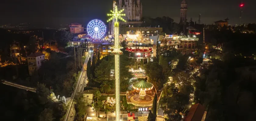 El Tibidabo de Barcelona se ilumina: magia, sueños y diversión estas navidades