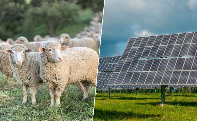 El sorprendente impacto de la agrovoltaica: cómo los paneles solares mejoran la calidad de la lana y el vino