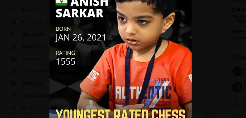 Un niño prodigio del ajedrez: Anish Sarkar, el ajedrecista más joven del mundo