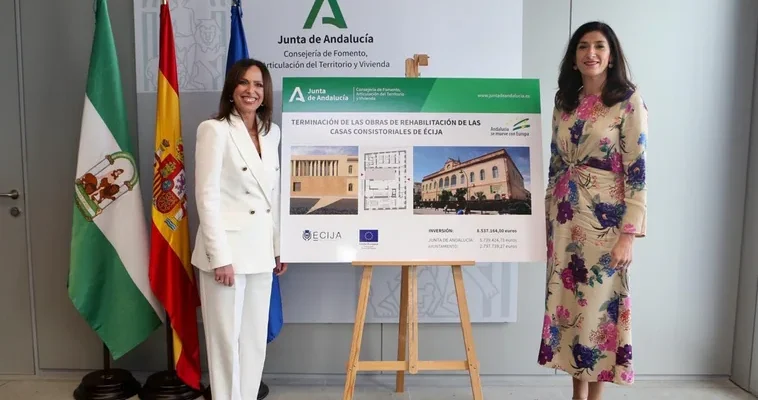 Gran avance en la rehabilitación de las Casas Consistoriales de Écija: un proyecto que finalmente cobra vida