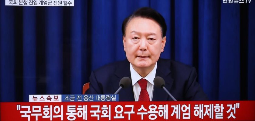 La inesperada declaración de ley marcial en Corea del Sur: un recordatorio de la fragilidad democrática