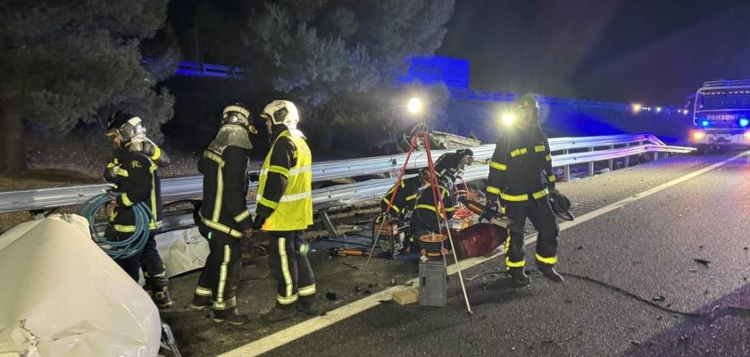 Tragedia en la A-3: accidente múltiple deja un fallecido y cinco heridos