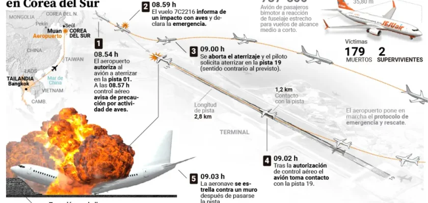 Tragedia aérea en Corea del Sur: ¿qué falló en el accidente de Jeju Air?