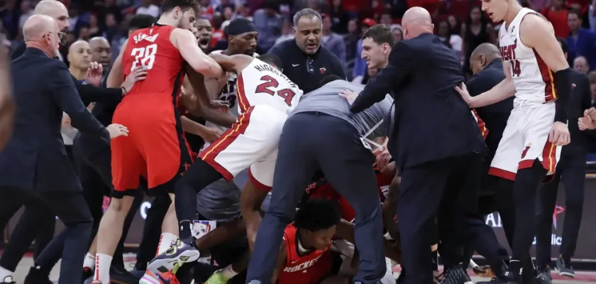 Conflictos en la cancha y sus repercusiones: análisis del enfrentamiento Houston Rockets - Miami Heat