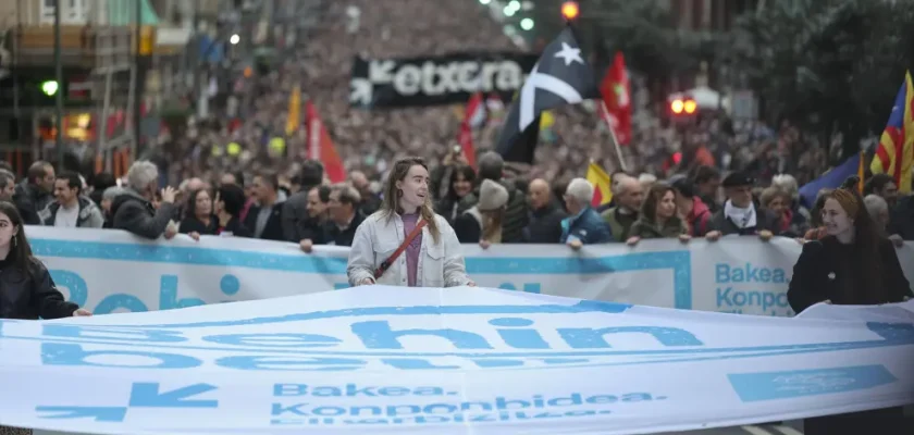 La manifestación en Bilbao: un grito por los derechos de los presos de ETA y un futuro sin excepciones