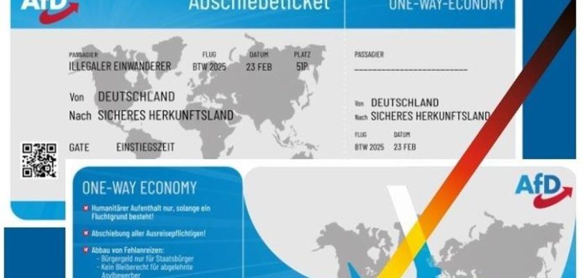 La peligrosa provocación del partido AfD en Alemania: panfletos que parecen billetes de avión y sus consecuencias sociales