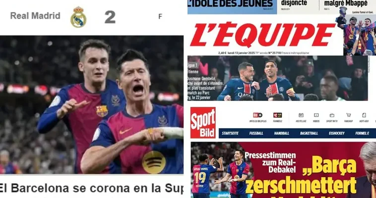 El espectacular regreso del fútbol: Barcelona humilla al Real Madrid en una Supercopa inolvidable