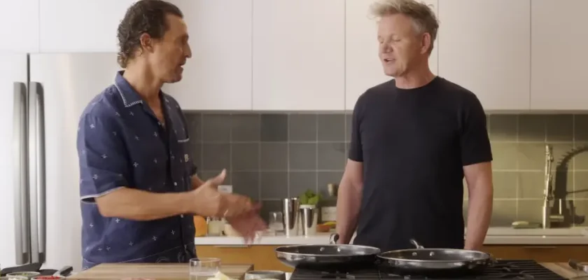 gordon ramsay y matthew mcconaughey: el arte de cocinar a través de la risa y el amor por la gastronomía