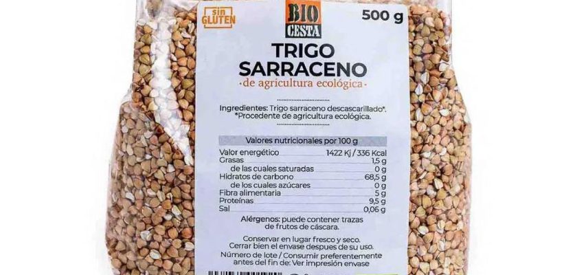 Alerta alimentaria en España: presencia de gluten en trigo sarraceno de Bio Cesta