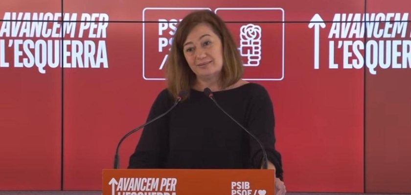 Francina Armengol presentará su candidatura para reelección como secretaria general del PSIB-PSOE en el 15º Congreso