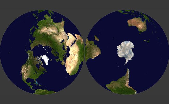 Innovador mapa en disco: una mirada fresca a la representación del mundo