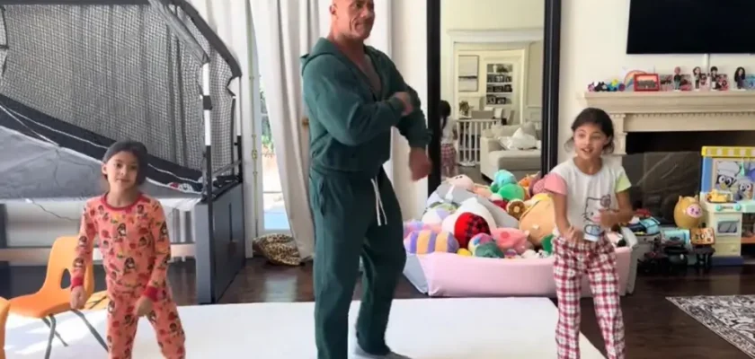 Dwayne Johnson y su lado más humano: el padre que baila en TikTok