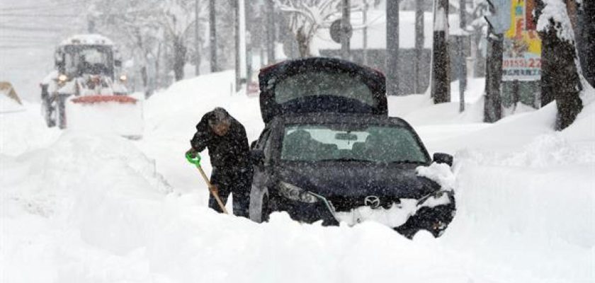 Intensas nevadas en Japón: la lucha de la población contra el invierno extremo