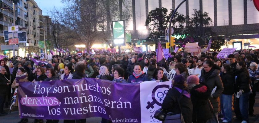 La marea feminista en Zaragoza: un llamado a la igualdad que no cesa