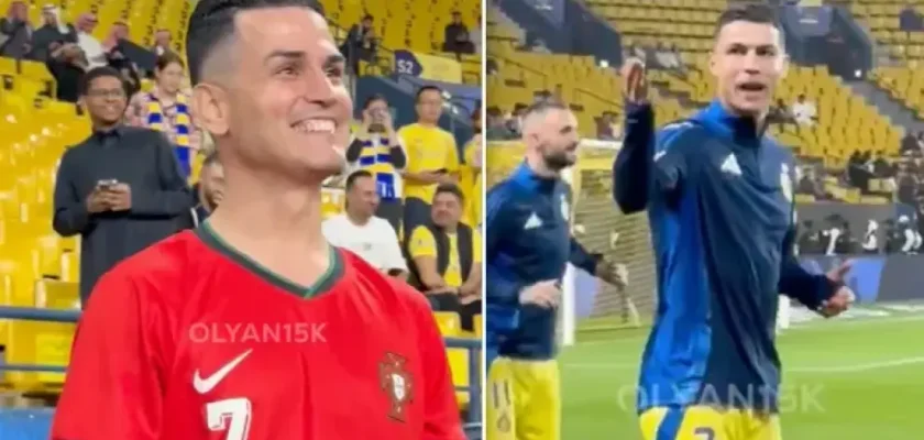 El icónico Cristiano Ronaldo y su peculiar encuentro con un aficionado: una lección de humor y humildad