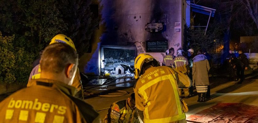 Incendio devastador en Lleida: cuatro heridos y una comunidad afectada